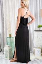Load image into Gallery viewer, Solid Maxi Dress with Ruffled
