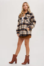 Load image into Gallery viewer, BRUSHED FLANNEL PLAID SHACKET
