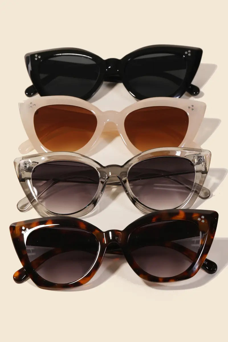 Cat Eye Acetate Sunglasses Set