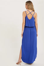 Load image into Gallery viewer, STRAPPY BACK FLOUNCE MAXI DRESS
