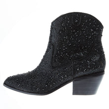 Load image into Gallery viewer, Corky&#39;s Black Rhinestone Booties
