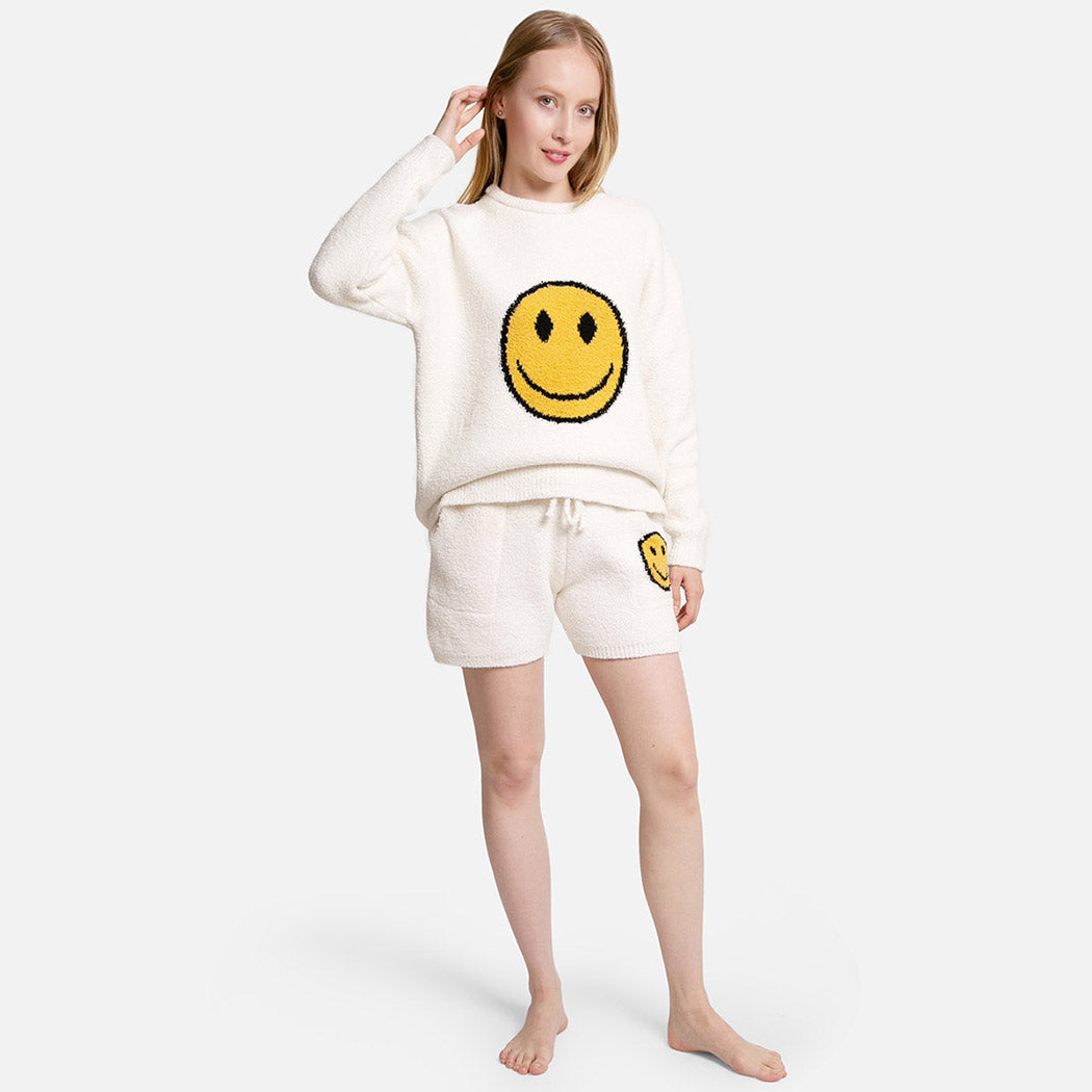 Happy Face Lux Pullover Sweater