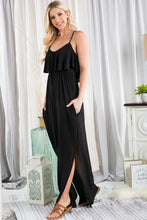 Load image into Gallery viewer, Solid Maxi Dress with Ruffled
