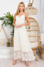 Load image into Gallery viewer, EMBROIDERY LACE MAXI DRESS
