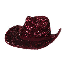 Load image into Gallery viewer, NashVegas Sequin Cowboy Hat
