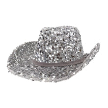 Load image into Gallery viewer, NashVegas Sequin Cowboy Hat
