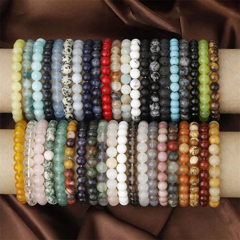 Natural Stone Bracelets - 8mm