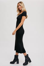 Load image into Gallery viewer, CORDUROY SWEETHEART KNIT MIDI DRESS
