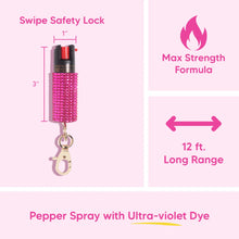 Load image into Gallery viewer, Pink Rhinestone Pepper Spray
