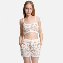 Load image into Gallery viewer, Leopard Cozy Lounge Shorts
