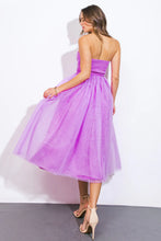 Load image into Gallery viewer, WARM MY HEART TULLE MIDI DRESS
