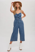 Load image into Gallery viewer, ACID WASH DENIM JUMPSUIT/MEDIUM WASH
