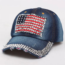 Load image into Gallery viewer, Minimalist Casual Versatile National Flag Denim Hats
