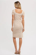 Load image into Gallery viewer, EYELET KNIT SQAURE NECK DRESS
