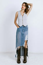 Load image into Gallery viewer, A DISTANT MEMORY DENIM MIDI SKIRT
