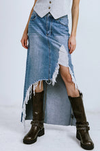 Load image into Gallery viewer, A DISTANT MEMORY DENIM MIDI SKIRT
