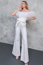 Load image into Gallery viewer, A POWER MOOD WHITE DENIM JUMPSUIT
