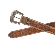 Load image into Gallery viewer, Birch Hand-Tooled Leather Belt
