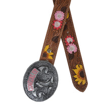 Load image into Gallery viewer, Bouquet Hand-Tooled Leather Belt
