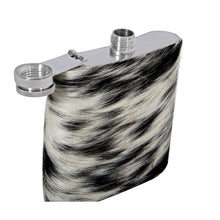 Load image into Gallery viewer, Mountain Trail Flask in Dark Hair-on Hide
