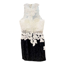 Load image into Gallery viewer, WHITE-BLACK LACE COCKTAIL DRESS
