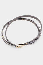 Load image into Gallery viewer, Crystal Suede Magnetic Bracelet
