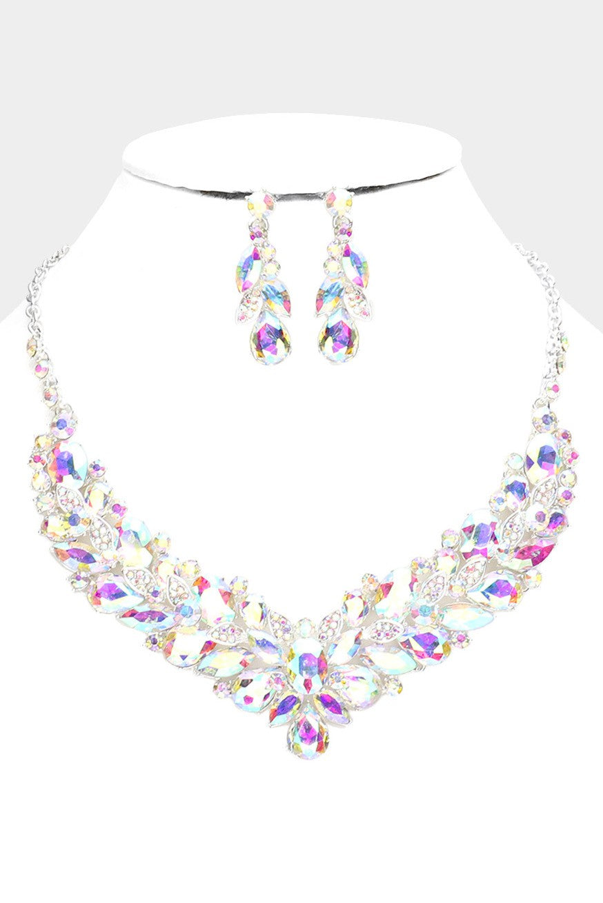 Multi Stone Evening Necklace