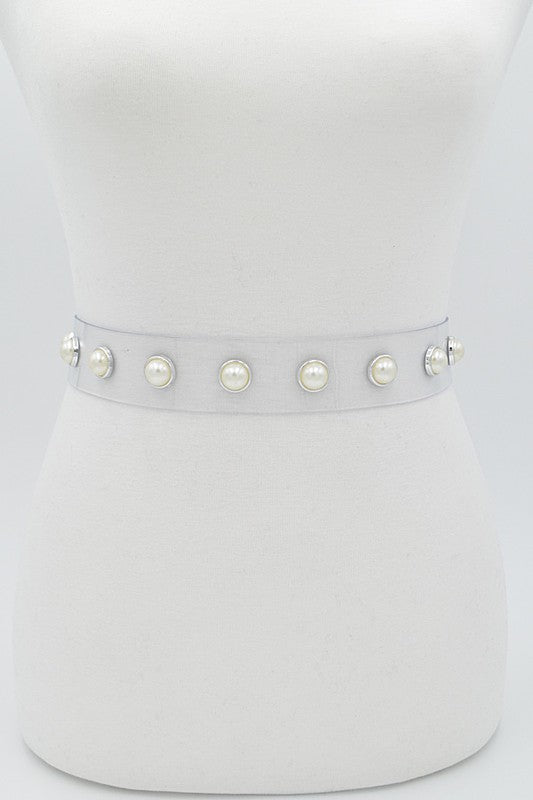 Multi Beads Clear Belt