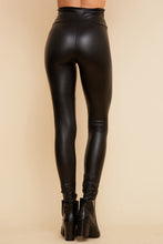 Load image into Gallery viewer, Pleather Ankle length leggings
