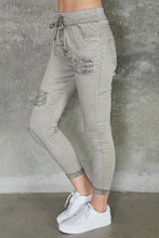Load image into Gallery viewer, Made in Italy Crinkle Sequin Jogger
