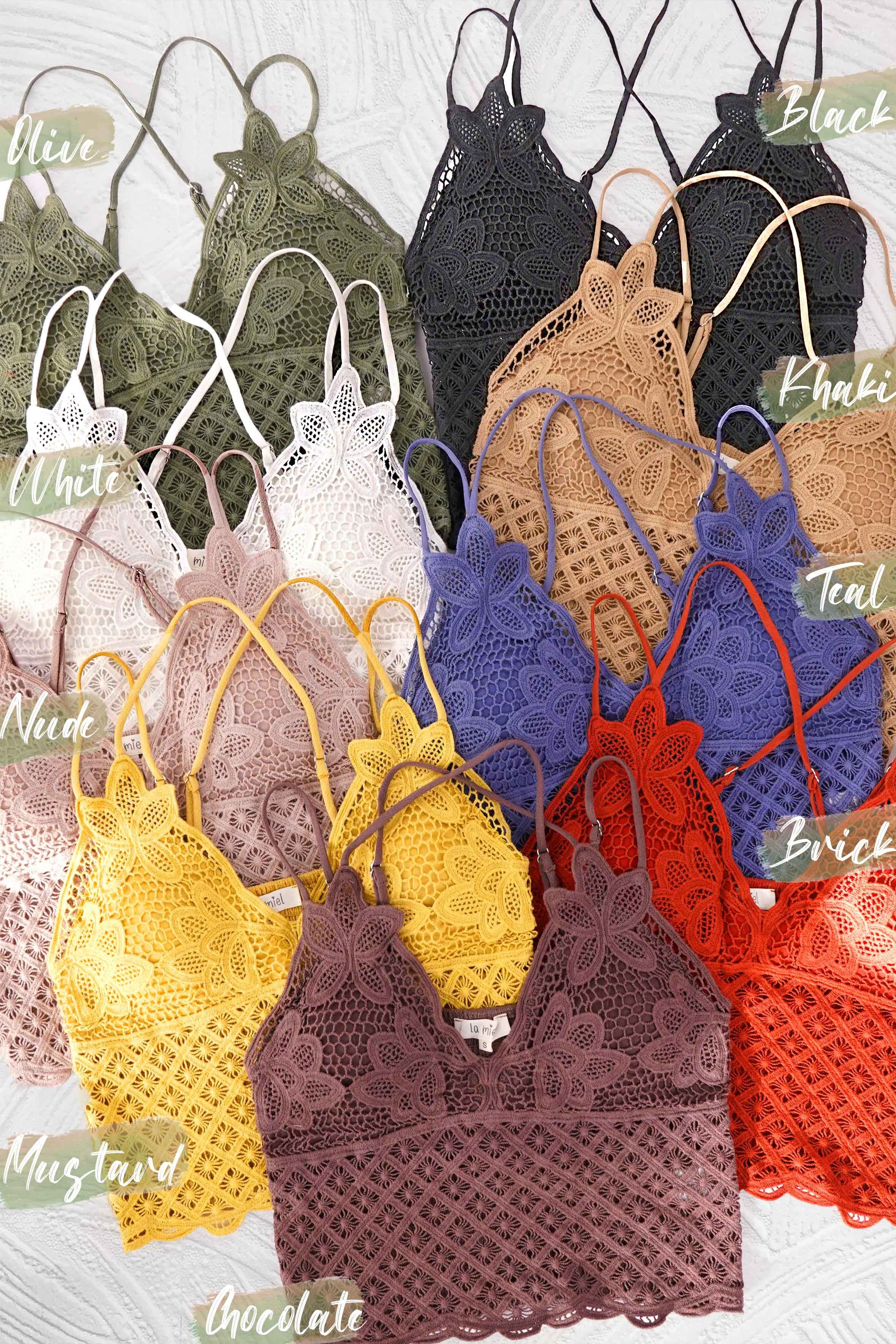 Bodhi Crochet Lace Crop Top (Sage) · NanaMacs