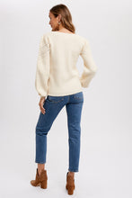 Load image into Gallery viewer, SQUARE NECK KNIT SWEATER
