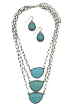 Load image into Gallery viewer, Layered Turquoise Necklace Set
