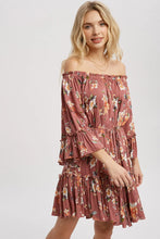 Load image into Gallery viewer, Floral Print Boho Dress
