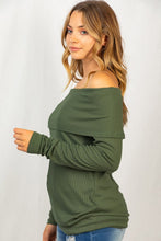 Load image into Gallery viewer, White Birch Off the Shoulder Knit Top
