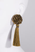 Load image into Gallery viewer, Glass Bead &amp; Tassel Earrings
