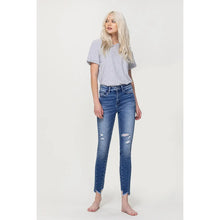 Load image into Gallery viewer, VERVET Ankle Skinny W/Uneven Hem Detail
