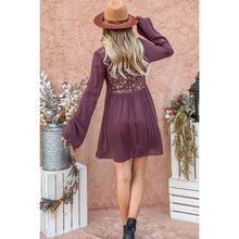 Load image into Gallery viewer, Lace Bell Sleeve Dress
