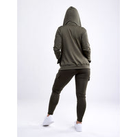 Load image into Gallery viewer, Athletic Zip-Up Fitted Hoodie Jacket with Pockets
