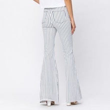 Load image into Gallery viewer, Judy Blue Pinstripe Super Flare Jeans
