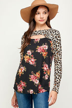 Load image into Gallery viewer, Leopard Cutout Top
