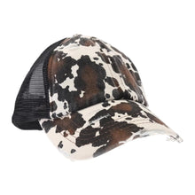 Load image into Gallery viewer, Cow Print Criss Cross C.C Ball Cap
