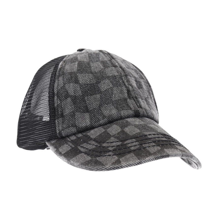 Checkered Criss Cross C.C Ball Cap