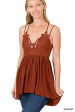 Load image into Gallery viewer, CROCHET LACE CAMI TOP
