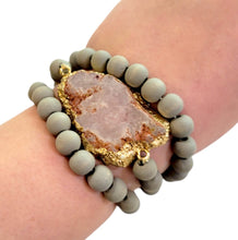 Load image into Gallery viewer, Beaded Druzy Bracelet
