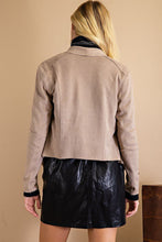 Load image into Gallery viewer, SUEDE MOTO JACKET
