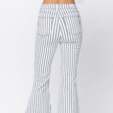 Load image into Gallery viewer, Judy Blue Pinstripe Super Flare Jeans
