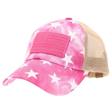 Load image into Gallery viewer, Kids Star Print/USA Flag CC Ball Cap
