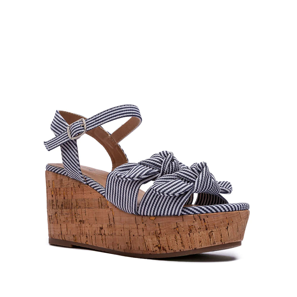 BOW PLATFORM CORK SHOES