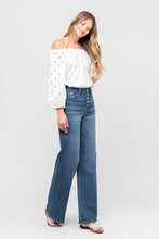 Load image into Gallery viewer, VERVET BUTTON UP WIDE LEG
